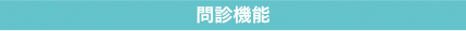 問診機能